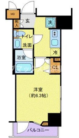 ディアレイシャス横浜WESTの物件間取画像